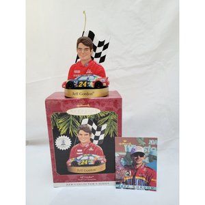 1997 Jeff Gordon Hallmark Keepsake Ornament w Score Board Trading Card